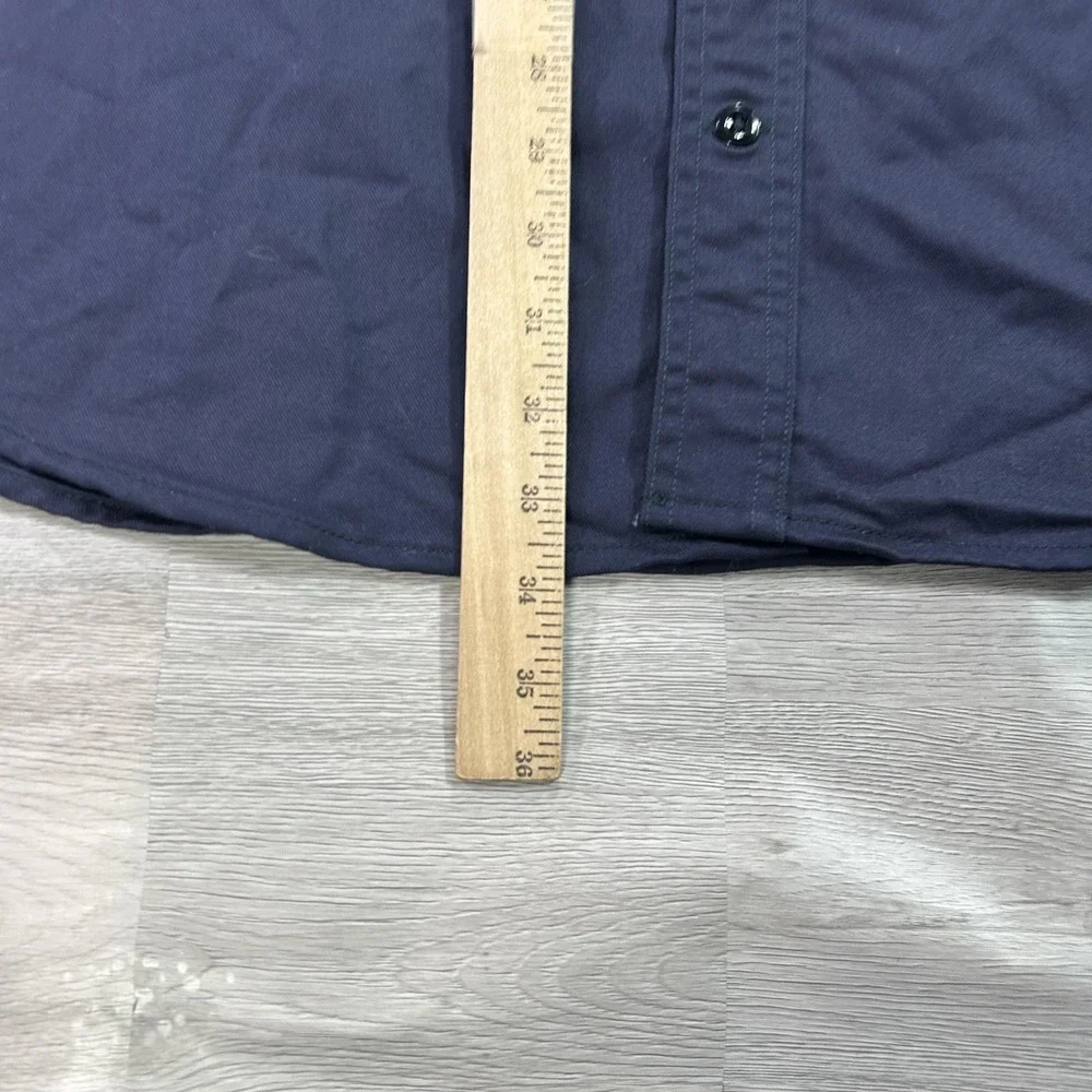NEW Carhartt Shirt Mens XL Blue Flame Resistant FRS160 Button‎ Up Workwear